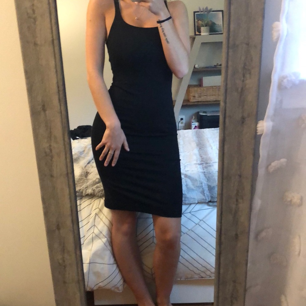 ZARA | Black Midi Dress • NWOT